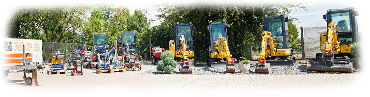 MPZ Mietpark Ziegler Leihmaschinen Bagger Rüttelplatten